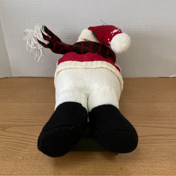 Snowman Sledding Christmas Decor Sings Sound Movement Decorators Warehouse - Picture 7 of 10